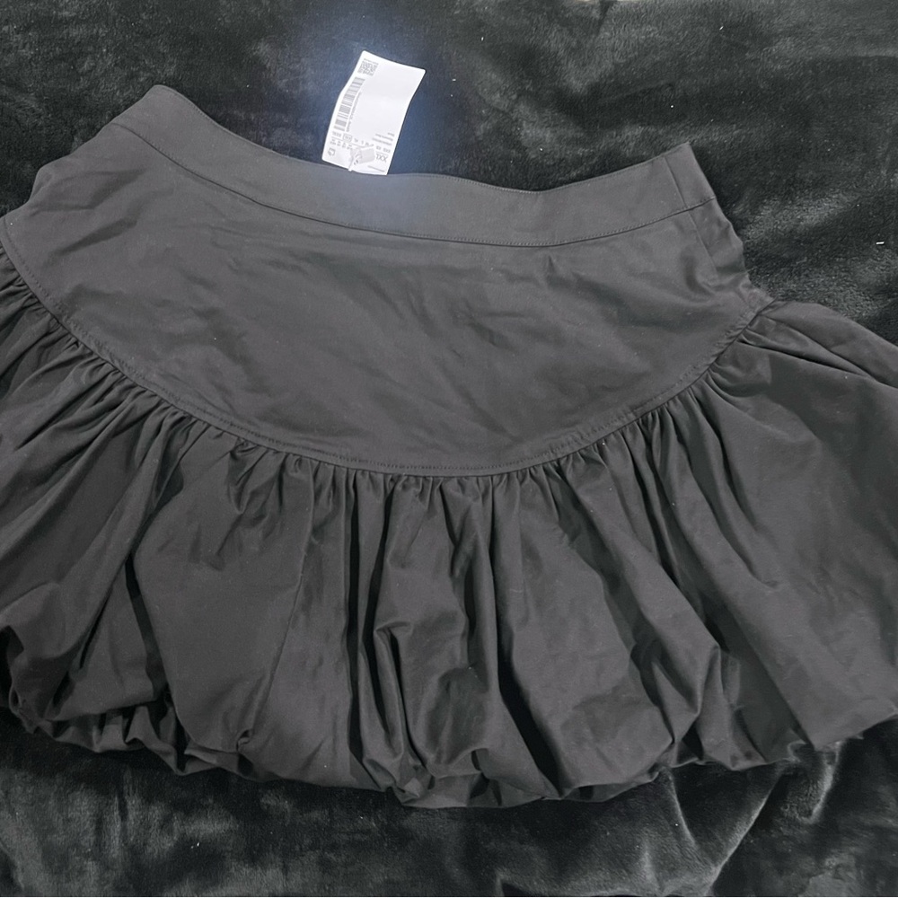 Black Women's Skirt with bubble hem